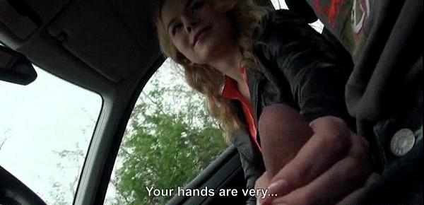  Hitchhiker Nishe gives handjob for ride